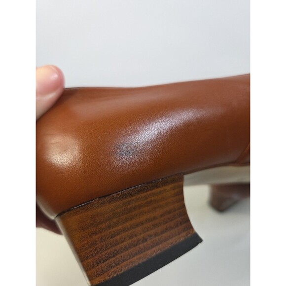 Fragiacomo Shoes Wmn 38 Cognac Leather Mary Jane Academia Librarian Granny - Picture 12 of 12